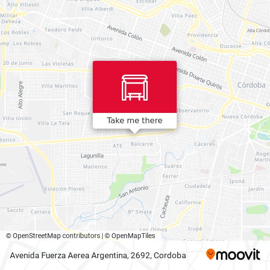 Avenida Fuerza Aerea Argentina, 2692 map