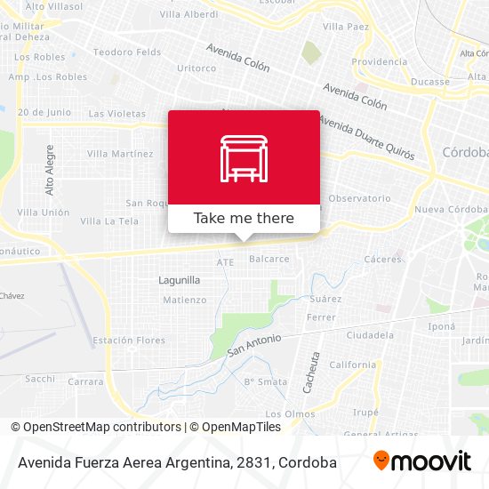 Avenida Fuerza Aerea Argentina, 2831 map
