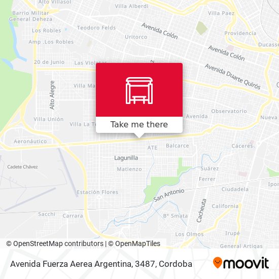 Avenida Fuerza Aerea Argentina, 3487 map