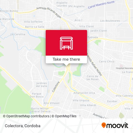 Mapa de Colectora