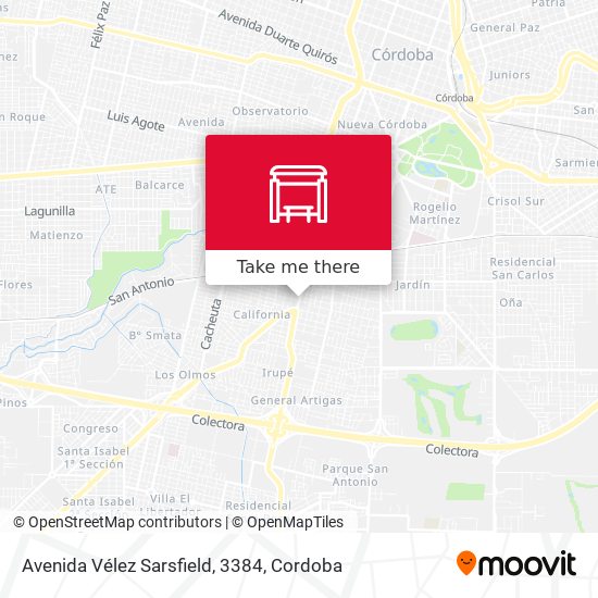 Mapa de Avenida Vélez Sarsfield, 3384