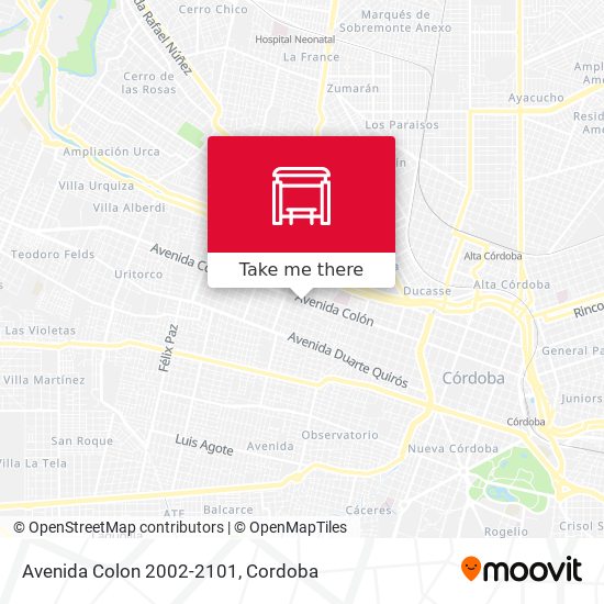 Mapa de Avenida Colon 2002-2101
