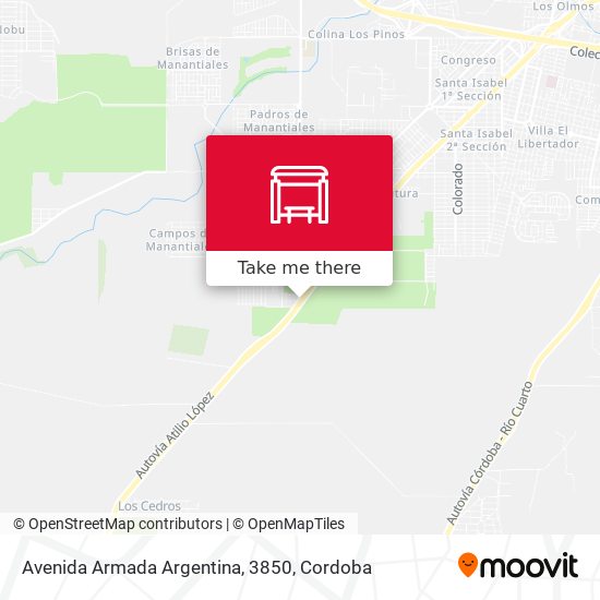 Avenida Armada Argentina, 3850 map