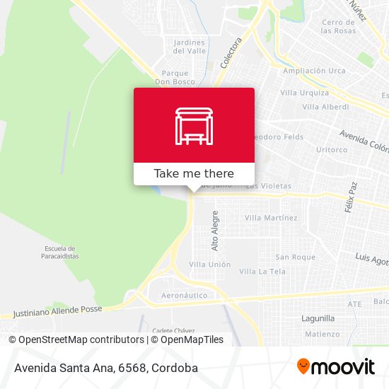 Mapa de Avenida Santa Ana, 6568