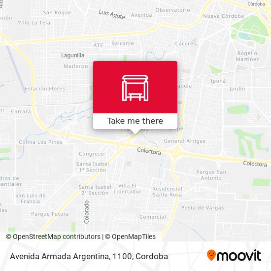Avenida Armada Argentina, 1100 map
