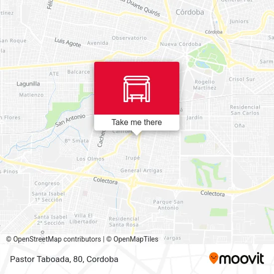 Pastor Taboada, 80 map