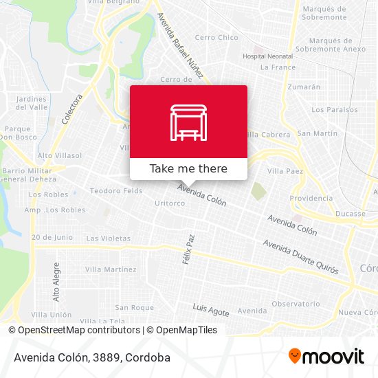 Mapa de Avenida Colón, 3889