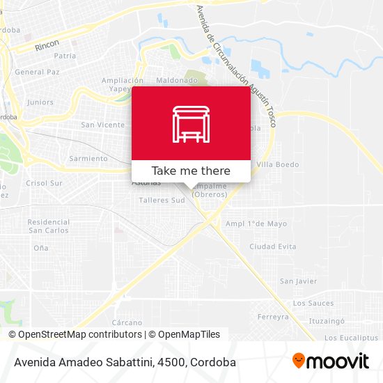 Avenida Amadeo Sabattini, 4500 map