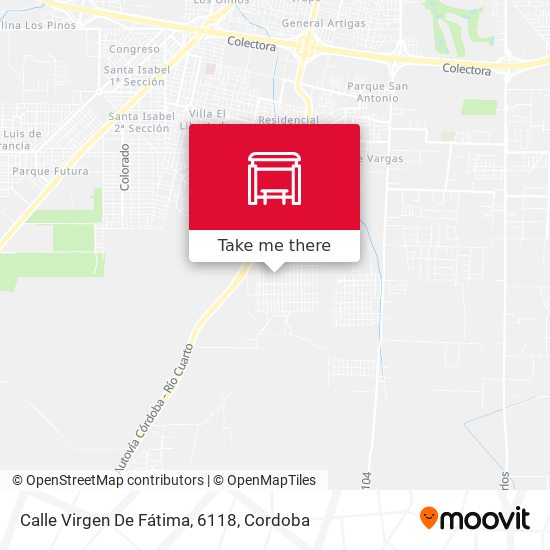 Calle Virgen De Fátima, 6118 map