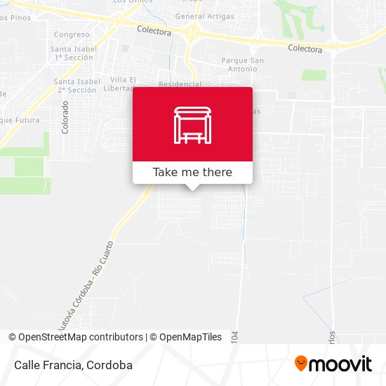 Mapa de Calle Francia