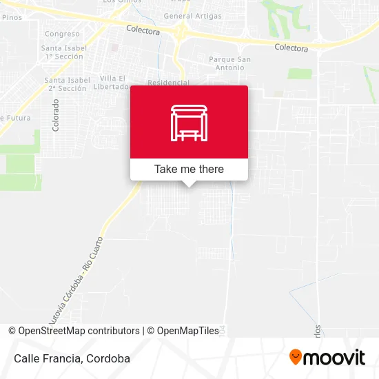 Calle Francia map