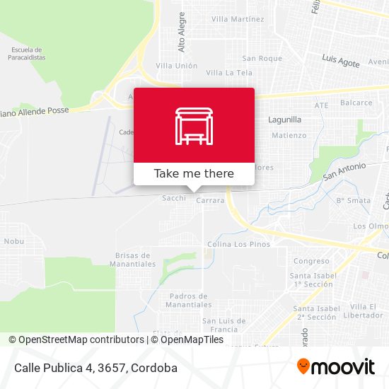 Mapa de Calle Publica 4, 3657