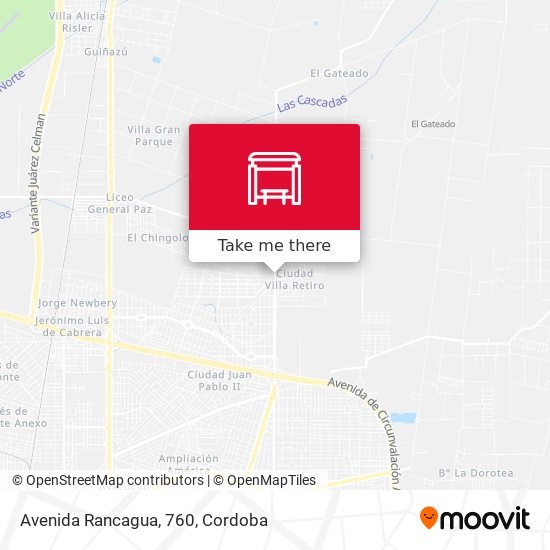 Mapa de Avenida Rancagua, 760