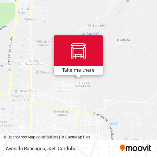 Mapa de Avenida Rancagua, 554