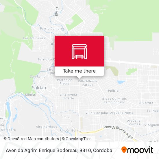 Mapa de Avenida Agrim Enrique Bodereau, 9810