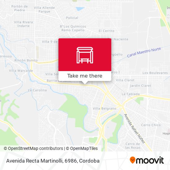 Mapa de Avenida Recta Martinolli, 6986