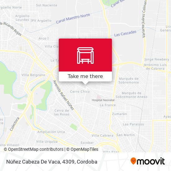 Núñez Cabeza De Vaca, 4309 map