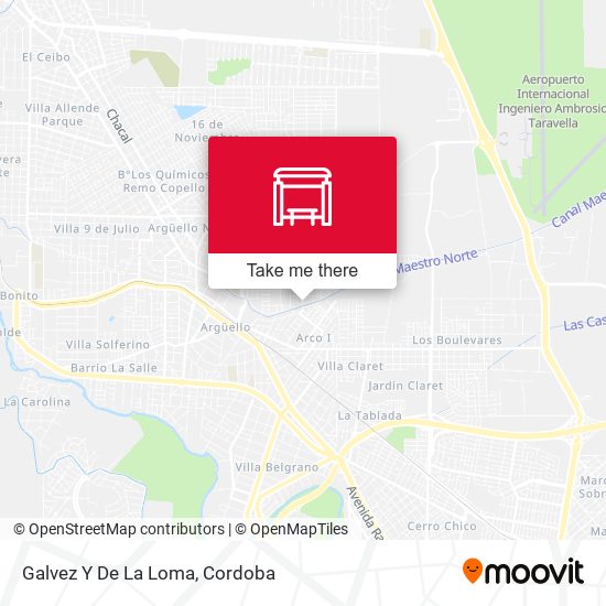 Mapa de Galvez Y De La Loma