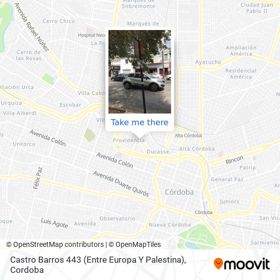 Castro Barros 443 (Entre Europa Y Palestina) map