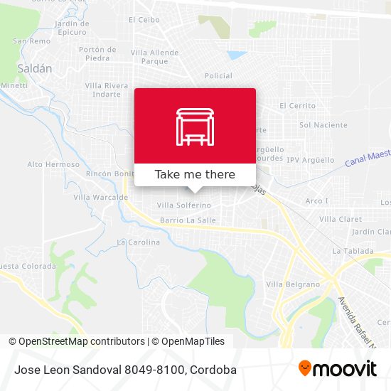 Jose Leon Sandoval 8049-8100 map
