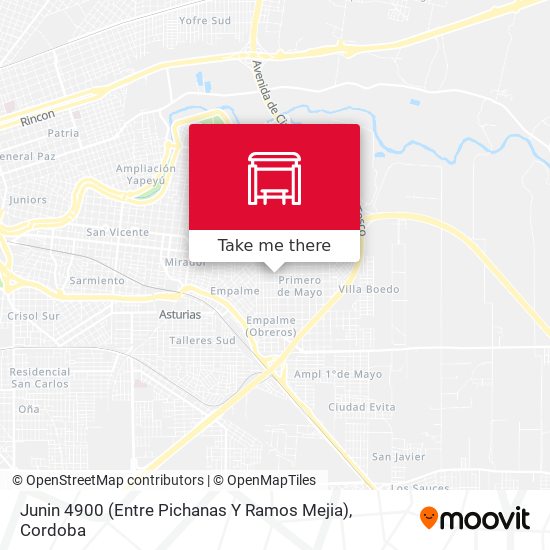 Junin 4900 (Entre Pichanas Y Ramos Mejia) map