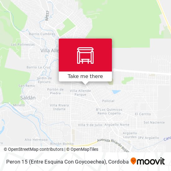 Mapa de Peron 15 (Entre Esquina Con Goycoechea)