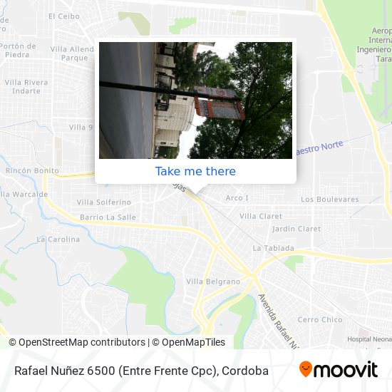 Mapa de Rafael Nuñez 6500 (Entre Frente Cpc)