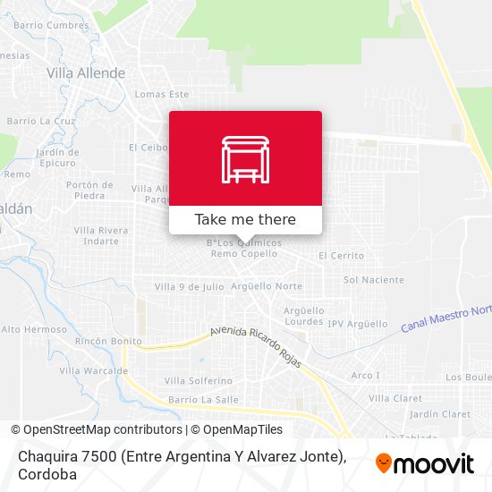 Chaquira 7500 (Entre Argentina Y Alvarez Jonte) map