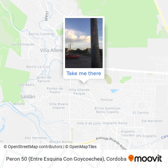 Peron 50 (Entre Esquina Con Goycoechea) map