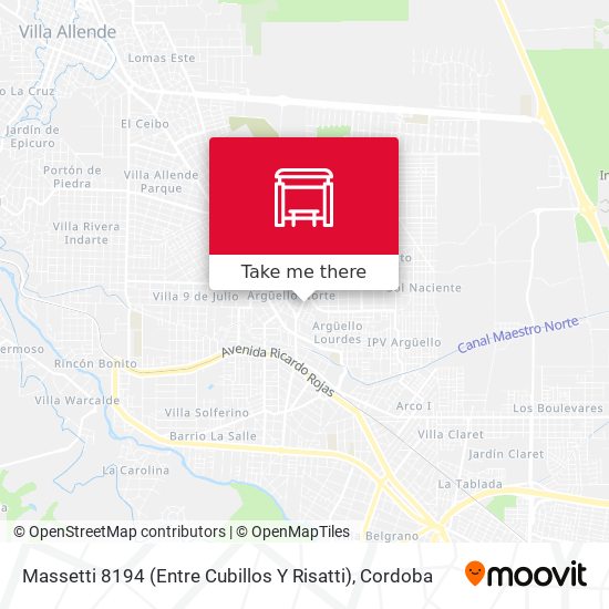 Mapa de Massetti 8194 (Entre Cubillos Y Risatti)