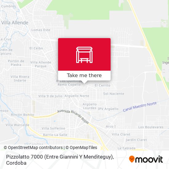 Mapa de Pizzolatto 7000 (Entre Giannini Y Menditeguy)