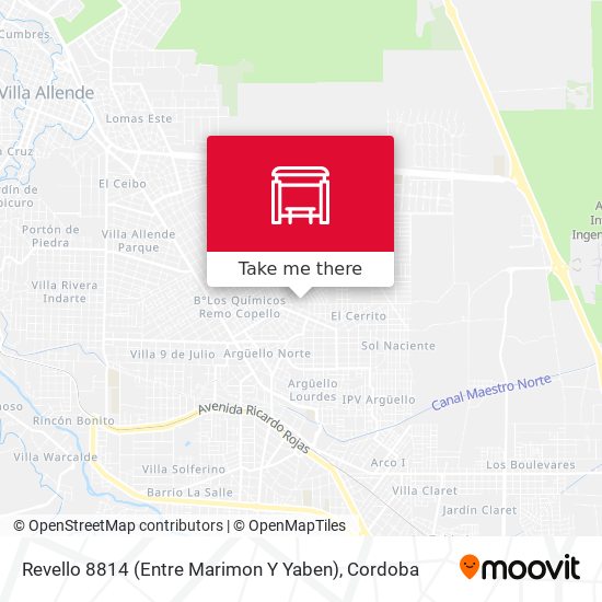 Revello 8814 (Entre Marimon Y Yaben) map