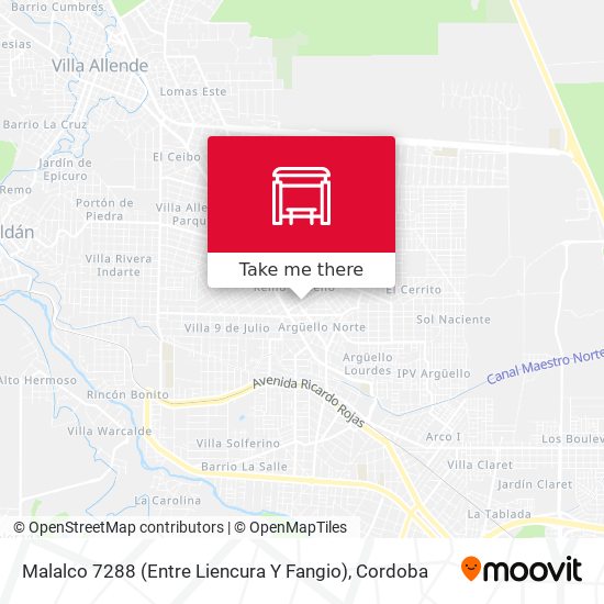 Malalco 7288 (Entre Liencura Y Fangio) map