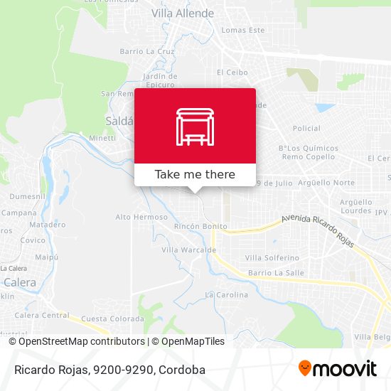 Mapa de Ricardo Rojas, 9200-9290
