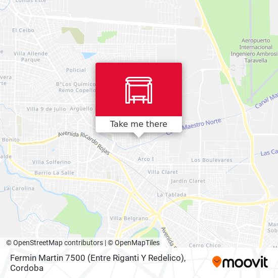 Fermin Martin 7500 (Entre Riganti Y Redelico) map