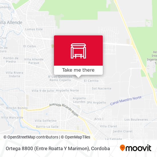 Mapa de Ortega 8800 (Entre Roatta Y Marimon)