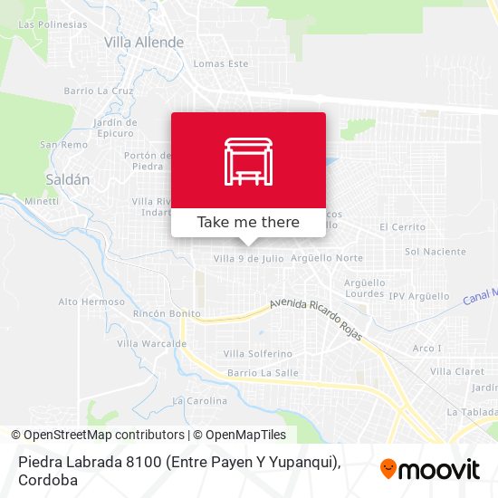 Piedra Labrada 8100 (Entre Payen Y Yupanqui) map