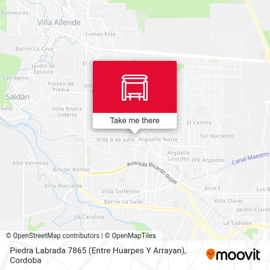 Piedra Labrada 7865 (Entre Huarpes Y Arrayan) map