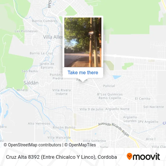 Cruz Alta 8392 (Entre Chicalco Y Linco) map