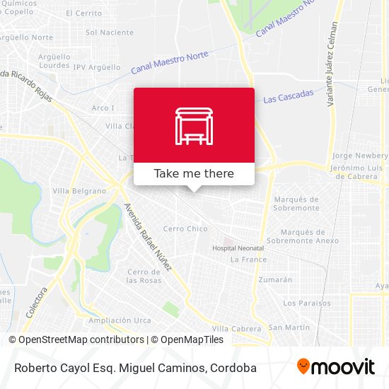 Mapa de Roberto Cayol Esq. Miguel Caminos