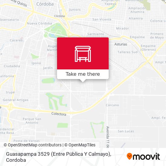 Guasapampa 3529 (Entre Pública Y Calmayo) map