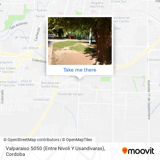 Valparaiso 5050 (Entre Nívoli Y Usandivaras) map