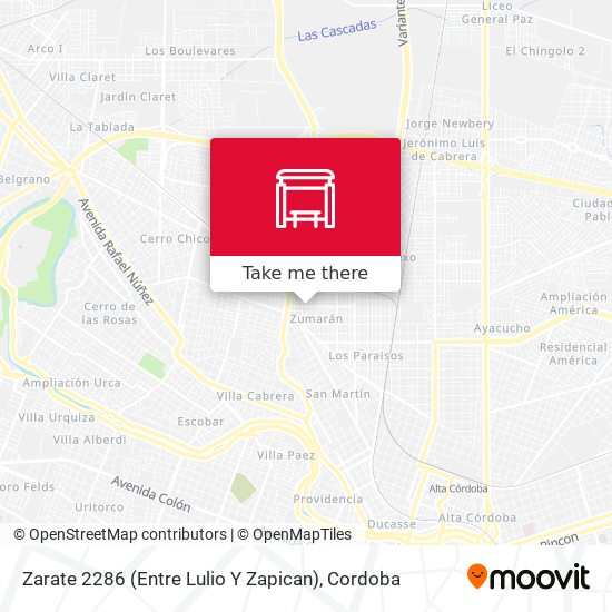 Zarate 2286 (Entre Lulio Y Zapican) map