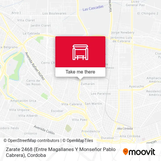 Zarate 2468 (Entre Magallanes Y Monseñor Pablo Cabrera) map