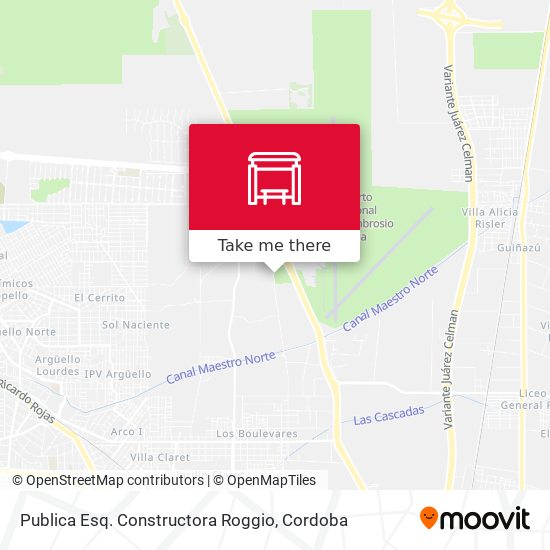 Publica Esq. Constructora Roggio map