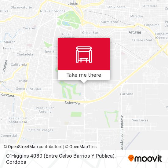O´Higgins 4080 (Entre Celso Barrios Y Publica) map