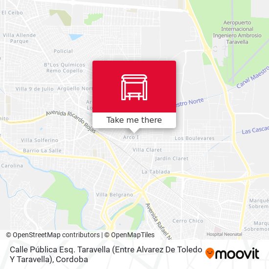 Mapa de Calle Pública Esq. Taravella (Entre Alvarez De Toledo Y Taravella)