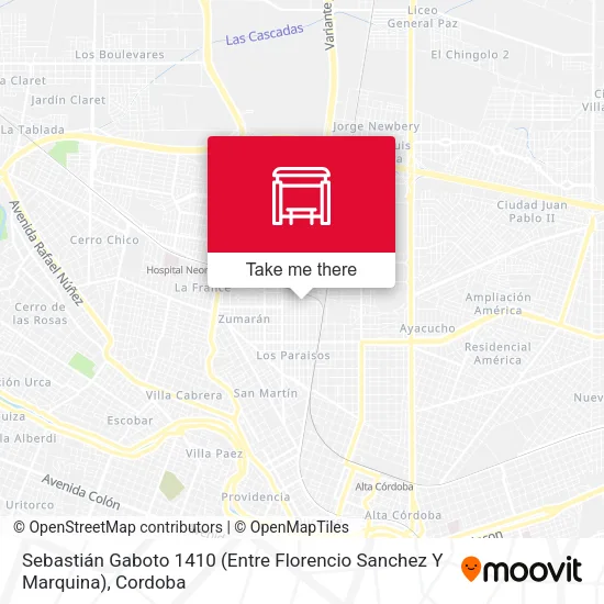Sebastián Gaboto 1410 (Entre Florencio Sanchez Y Marquina) map