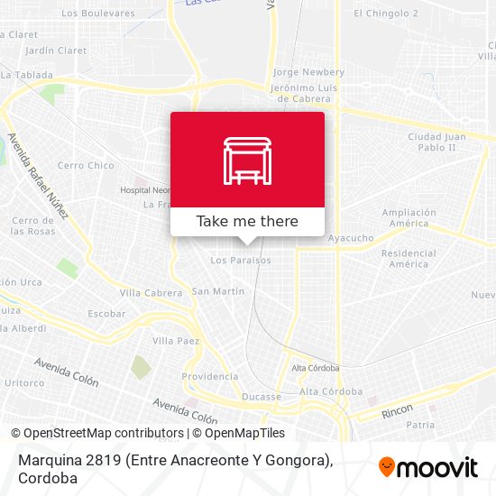 Marquina 2819 (Entre Anacreonte Y Gongora) map