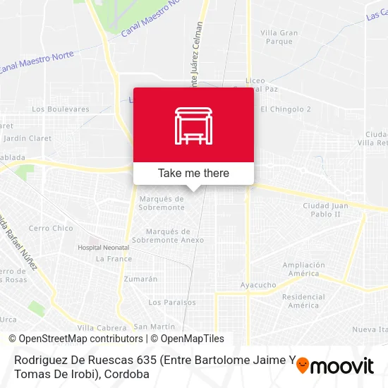 Mapa de Rodriguez De Ruescas 635 (Entre Bartolome Jaime Y Tomas De Irobi)